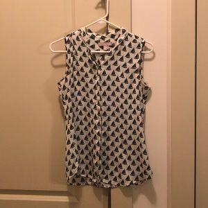 Sailboat sleeveless top